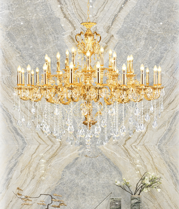 루카 35등 대형샹들리에 골드샹들리에
