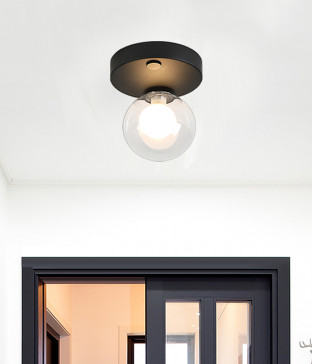 반디크 1등 직부등, 현관센서등, 신발장조명(블랙/화이트 전구포함)