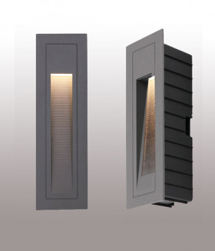 콘티 외부벽형 매입형, 계단등 (3W 일체형 그레이)